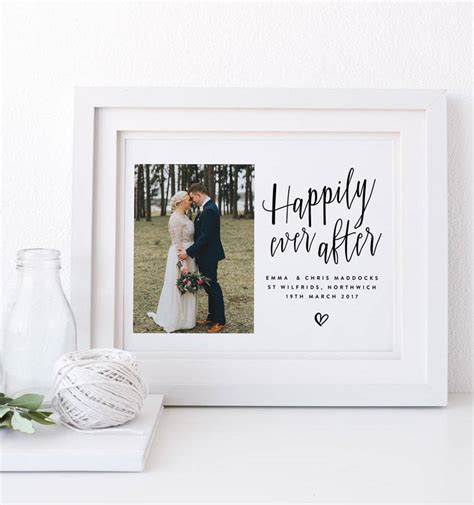 Happily Ever After Personalised Wedding T By Heres To Us