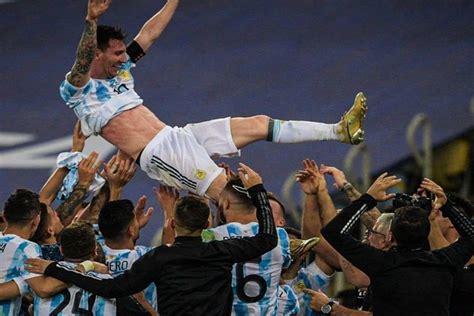 Video How Lionel Messi And Argentina Celebrated Copa America 2021 Win