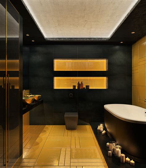Luxury Bathroom Designs With Colorful Backsplash Decorating Ideas Looks