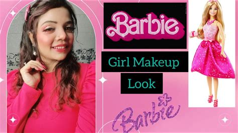 Barbie Girl Makeup Look 💞💄pink Makeup Look I Transformed Myself Into Barbie Barbie Youtube