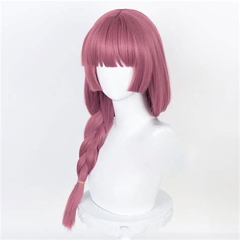 Rulercosplay Anime Bocchi The Rock Hiroi Kikuri Red Long Cosplay Wig