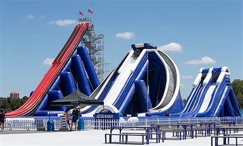 Scaffolding The World S Tallest Inflatable Waterslide Layher The