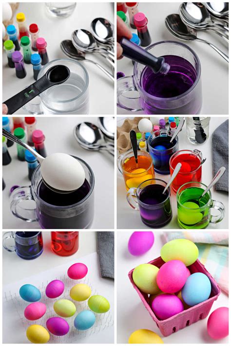 How to Dye Easter Eggs with Food Coloring • Food Folks and Fun