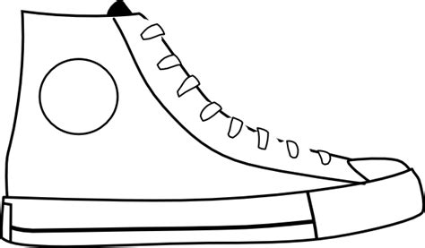 White Shoe Clip Art At Clker Shoe Template Pete The Cat Shoes
