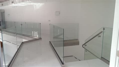 Clear Glass Railings In Modern Miami Midtown Bella Stairs Llc