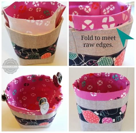 Fabric Bucket Tutorial A Free Pattern Ellison Lane Fabric Bucket