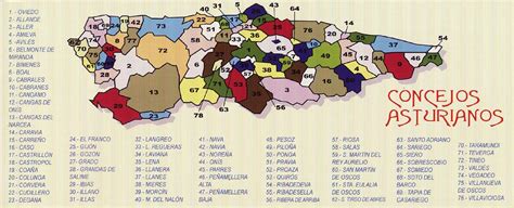 Mapa Consejos Municipios Principado De Asturias Mapas Consejos Para Viajes Amieva