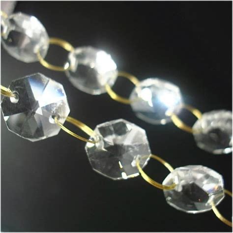 Chandelier Crystal Prisms Pendants 5m 14mm Crystal Octagon
