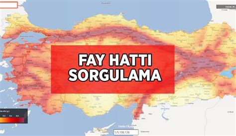 FAY HATTI SORGULAMA SAYFASI Türkiye deprem fay hattı haritası Evimden