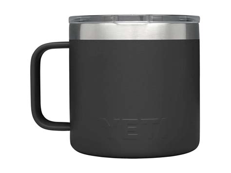 Yeti Rambler 14 Oz Stainless Steel Vacuum Insulated Mug With Lid Black