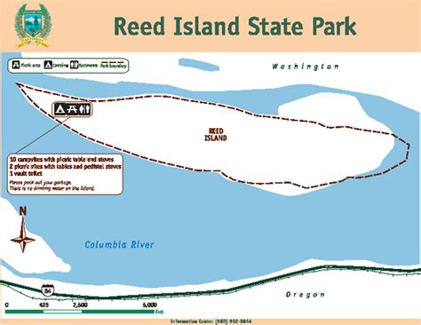 Reed Island State Park Map Reed Island State Park Wa Mappery