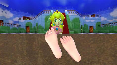 Mario Giant Princess Peach Feet