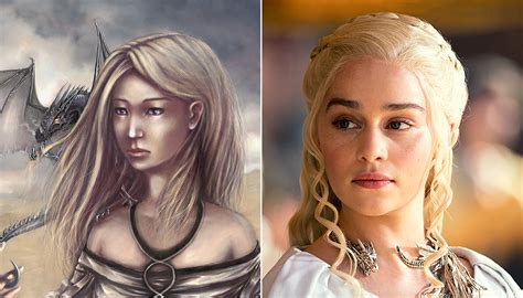 How Game Of Thrones Characters Compare To Fan Art Made Before Tv Series