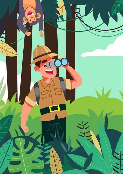 Jungle Explorer Clip Art