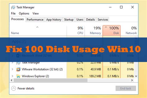 12 Tips For 100 Disk Usage On Windows 10 Task Manager 2022