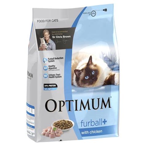 Optimum information optimum is an australian brand that is best known for being endorsed by the celebrity vet dr. Optimum Adult Cat Food Furball With Real Chicken Ratings ...