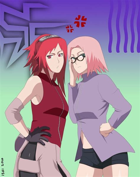 Karin Uzumaki And Sakura Haruno Personnages Naruto Sasusaku Naruto
