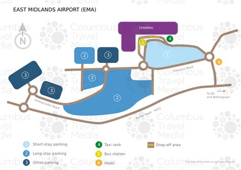 east midlands airport layout map
