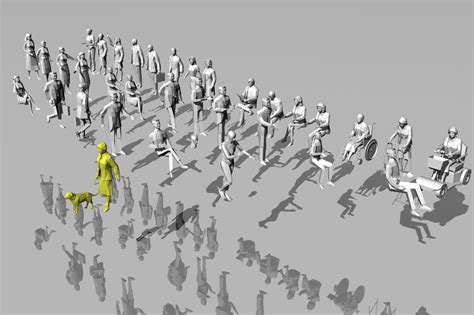 3d People Library 2 3d Cad Model Library Grabcad