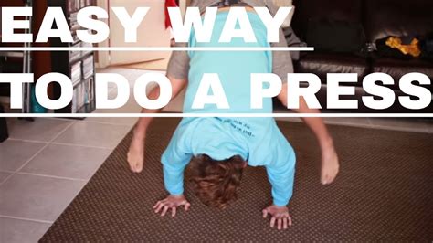 how to do a press handstand for beginners at home youtube