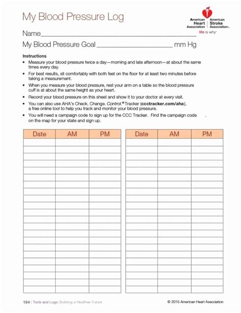 30 Blood Pressure Record Sheet Example Document Template