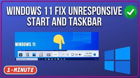 Windows 11 Fix Unresponsive Start And Taskbar Youtube