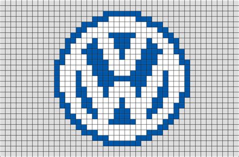 Volkswagen Logo Pixel Art Brik