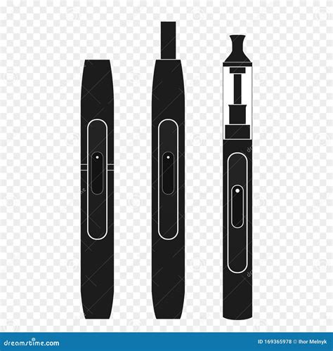 Vape Icons Set Outline Style Vector Illustration CartoonDealer Com
