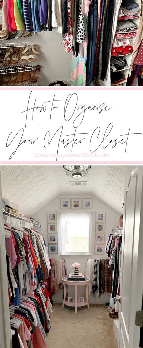 how to completely organize your master closet my organized master closet in 2021 master