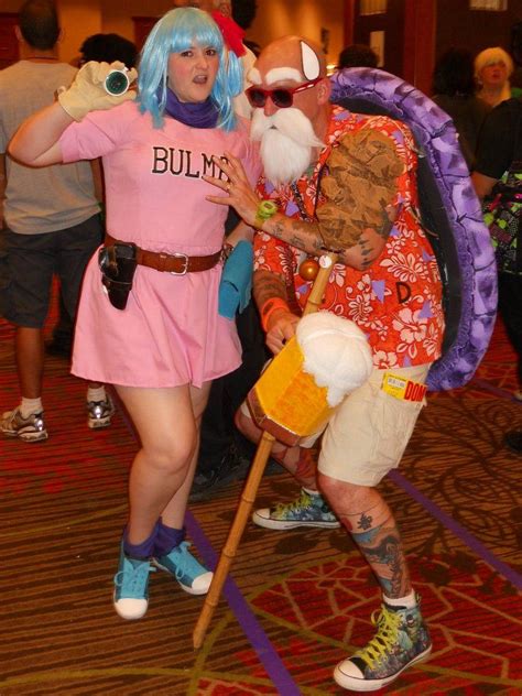 Bulma And Master Roshi Cosplay Halloween Costume Anime Couple Halloween Costumes Best Cosplay
