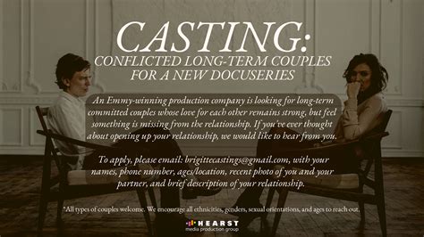 Casting Long Term Couples Having Isssues In Relationship Auditions Free