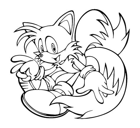 Sonic Boom Tails Coloring Pages Free Printable Templates