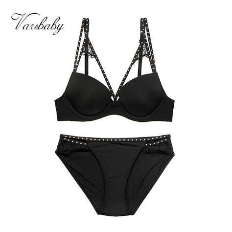 Hot Beads Seamless Bra Set Noble Sexy Lingerie Underwear Sets For Women