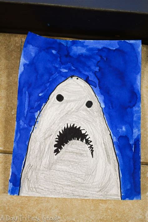directed drawing   shark guided drawing directed drawing kindergarten kindergarten art