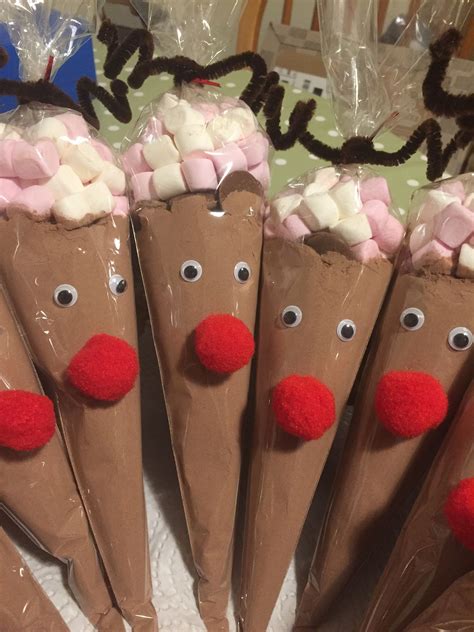 Hot Chocolate Reindeer Cones Christmas Crafts Christmas Crafts To