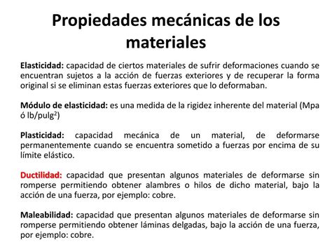 PPT Propiedades mecánicas de los materiales PowerPoint Presentation