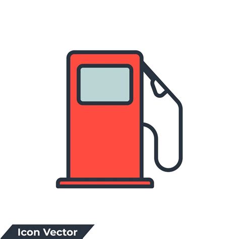 Gas Station Icon Logo Vector Illustration Fuel Pump Symbol Template