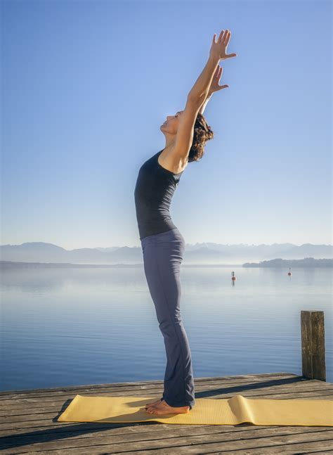 Tadasana Mountain Pose Easy Yoga Easy Yoga Poses Yoga Poses