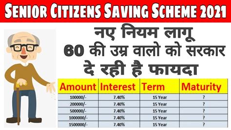 Senior Citizens Savings Scheme 2021 Post Office Savings Scheme