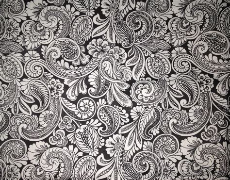 41 Black And White Paisley Wallpaper