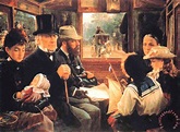 Alfred Morgan One of The People Gladstone in an Omnibus painting - One ...