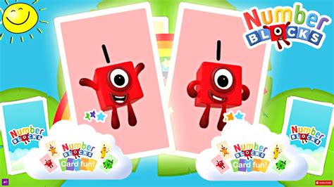 Numberblocks Card Fun Find Matching Value Learn Numbers And Math