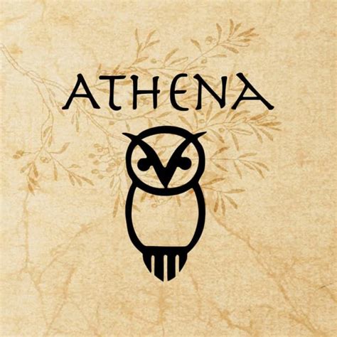 Athena Symbols Greek Goddess Of War And Wisdom