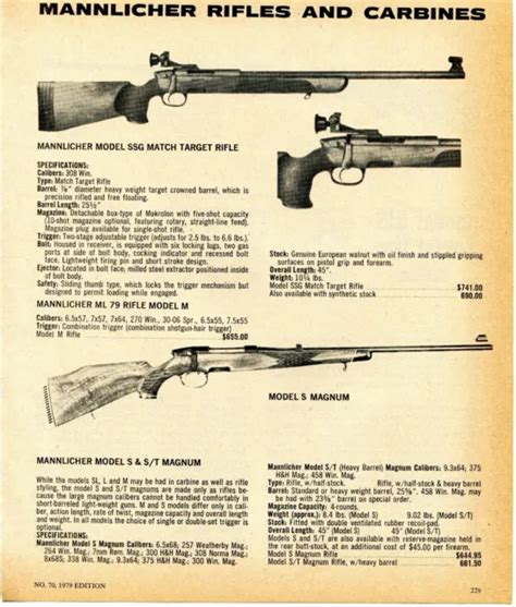 Print Ad Of Mannlicher Schoenauer Model Ssg S S T Magnum Carbine Rifle Picclick