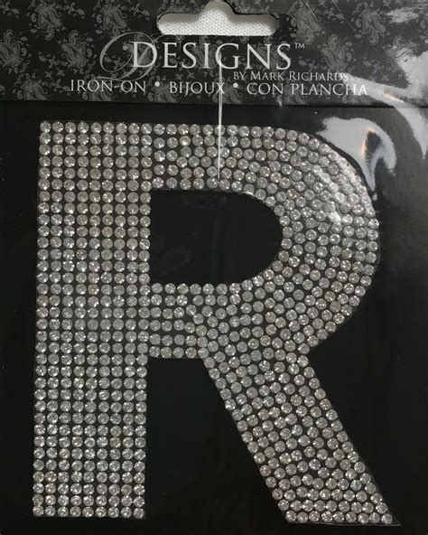 Rhinestone Monogram 35” Letter Iron Ons By Designs By Mark Richards