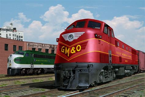 Gulf Mobile And Ohio Locomotive Diesel Locomotive Locomotive
