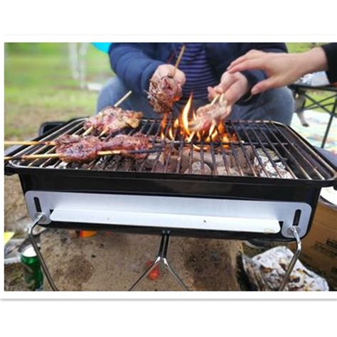 Portable Charcoal Barbecue Grill 41265cm Folding Bbq Griddle Outdoor
