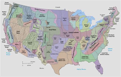 Physiographic Map Of The United States Maps Location Catalog Online