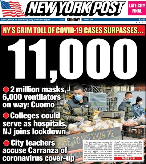 March 22 2020 New York Post