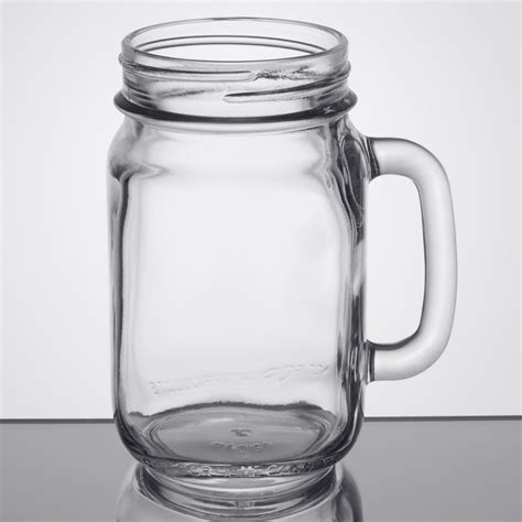 Libbey 97084 16 Oz Drinking Jar Mason Jar With Handle 12case